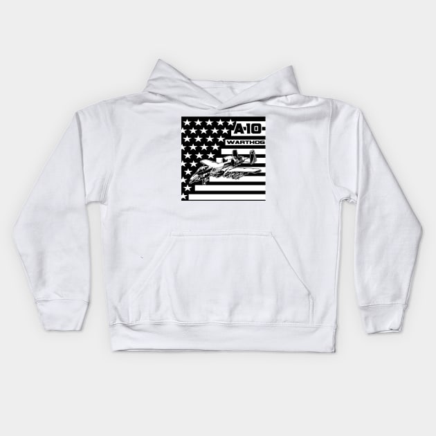 A10 WARTHOG flag Kids Hoodie by Marko700m